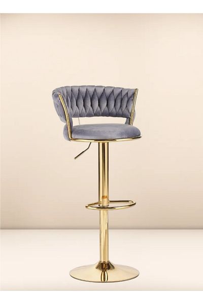 rexa Gold Steel Piston Counter Bar Stool
