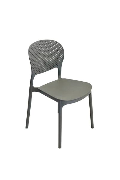 rexa Modern Indoor Outdoor Plastic Dining Chair Rain Pills Resin Dining Chair Stackable Elegant Design