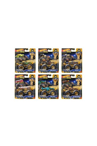 mattel Hot Wheels Monster Trucks 1:64 Scale Bigfoot Trophy Champions Singles Assorted - 1 Piece