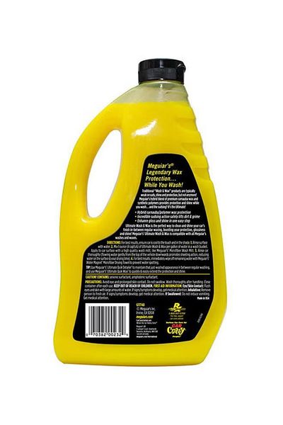 Meguiars Ultimate Wash & Wax Car Shampoo – 48 oz (1.42 L) | Hydrophobic Polymer Technology for Shine