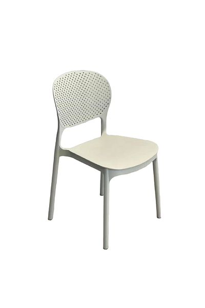 rexa Modern Indoor Outdoor Plastic Dining Chair Rain Pills Resin Dining Chair Stackable Elegant Design