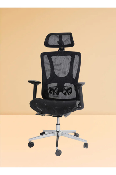 rexa كرسي مكتب عصري دوار متحرك مع مسند للرأس