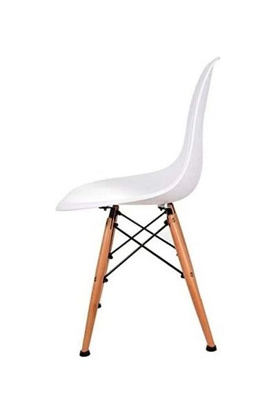 Mahmayi Ultimate Eames Dining Chair White/Beige 41x83x46cm