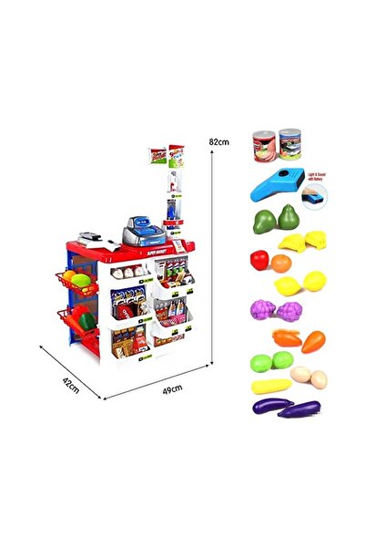 rexa مجموعة مطبخ سوبر ماركت كبيرة الحجم 38.1 × 80 × 59.9 سم