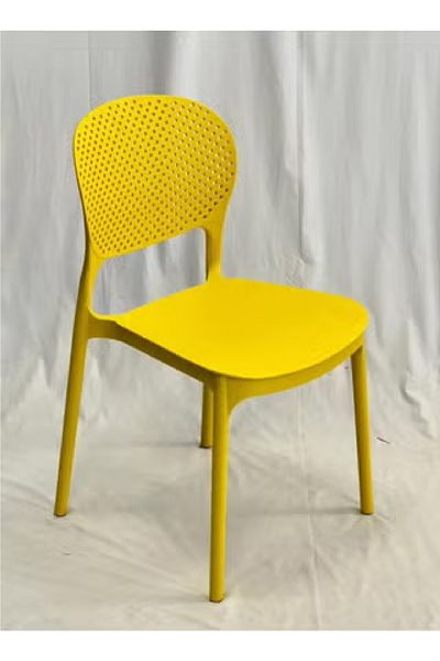rexa Modern Indoor Outdoor Plastic Dining Chair Rain Pills Resin Dining Chair Stackable Elegant Design