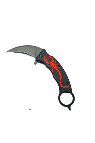 dalimag Scorpion Knife, Belt Attachment, Manual Opening, Steel, 21 cm,