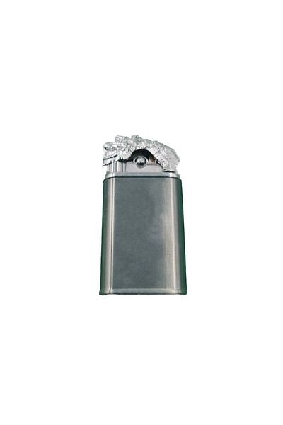 dalimag Dragon Head Model Lighter, Refillable, Dual Flames, 8cm, Gray,