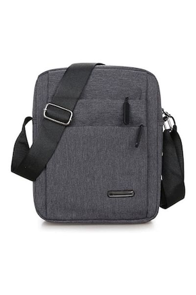 dalimag Shoulder Bag with 3 External and Internal Pockets, Adjustable Strap, Gray,