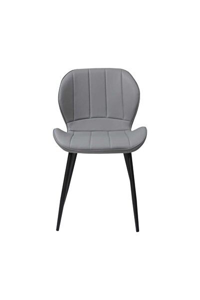 ARTA DOOR Set 2 Scaune Piele Ecologică Topaz Gri , HoReCa, Bucătărie , Living, Birou, Dormitoare,Holuri