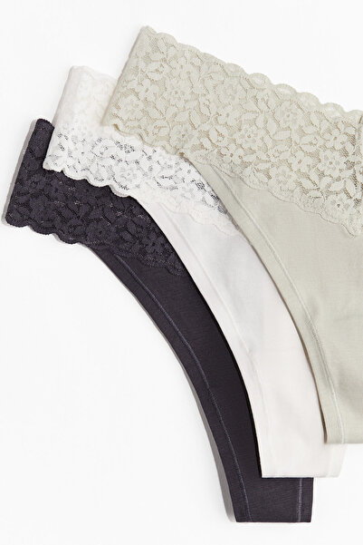 H&M 10'lu Dantel Thong Külot