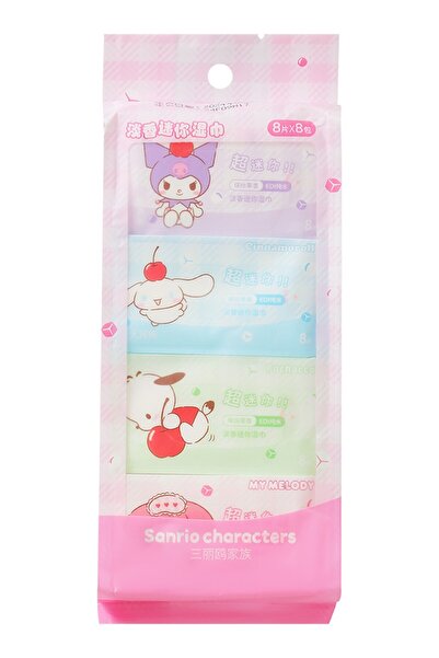Miniso Sanrio Karakterleri Lisanslı Kokulu Mini Islak Mendil