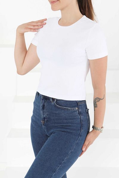 TOFİSA Short Sleeve Body White - 27418