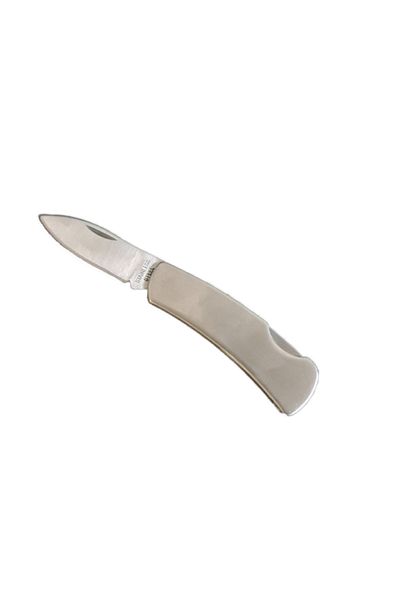 dalimag Manual Opening Knife, Garmish Model, Steel, Curved, 15 cm, Silver,