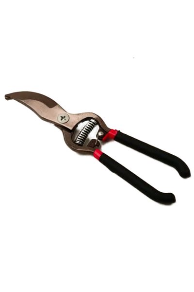 dalimag Foarfeca de Gradina din Otel Pentru Pomi, Flori, Vita de Vie, Arc Strangere, 26 cm, Negru,
