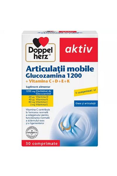 Doppelherz Articulatii Mobile Glucozamina 1200 x 30 Comprimate Aktiv