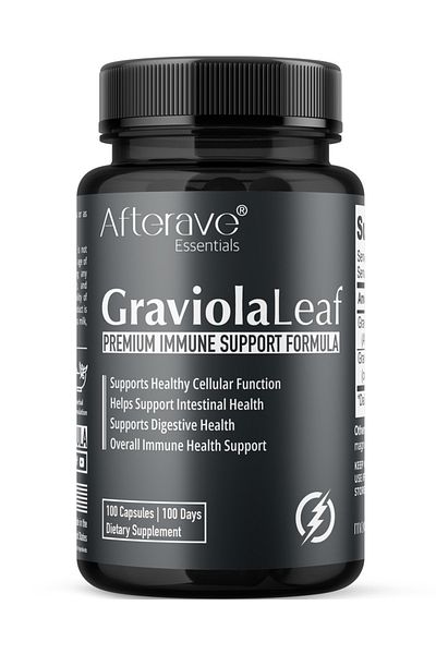 Afterave Essentials Graviola leaf 100 capsules, 100 Servings
