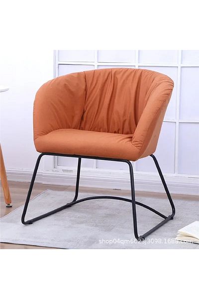 rexa Exotic Designs Occasional Contemporary Chair Orange