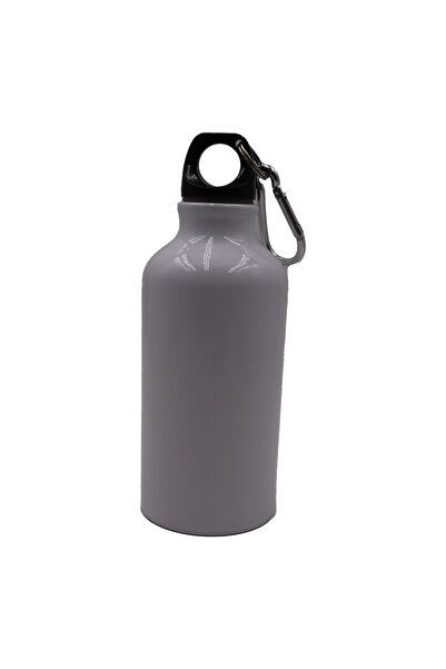 dalimag Sticla Sport Metalica, 400 ml, Carlig Prindere, Alb