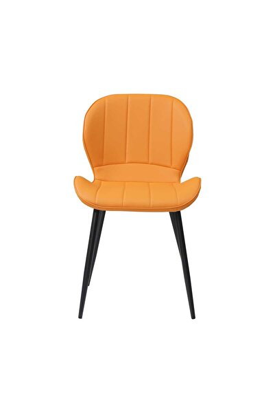 ARTA DOOR Set of 2 Chairs Topaz Orange Eco-Leather, HoReCa, Kitchen, Living Room, Office, Bedrooms, Hallways