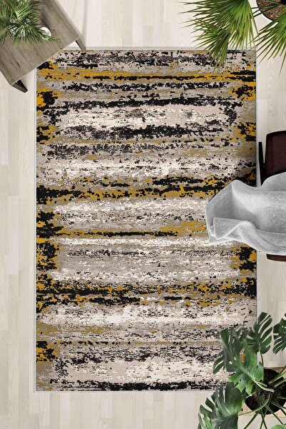 Monnhein Non-Slip Base Washable Carpet – Modern Digital Printing Carpet for K...