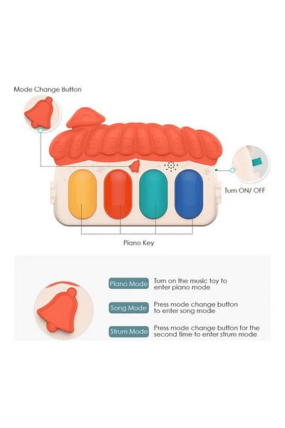 rexa 2 In 1 Baby Kick And Play Piano Gym Mat