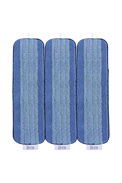 BONA وسادة ممسحة من الألياف الدقيقة مكونة من 3 قطع للأرضيات متعددة الأسطح