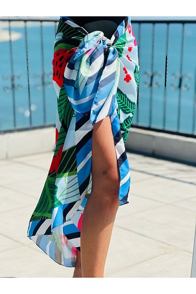 Whoknows Patterned Pareo Beach Women's Clothing Accessory