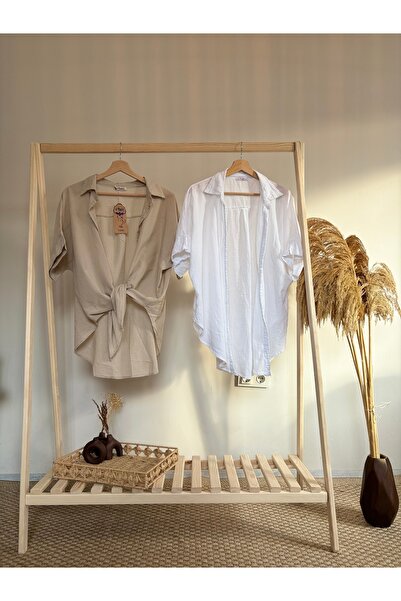 FRİDA OTANTİK Keten Gömlek