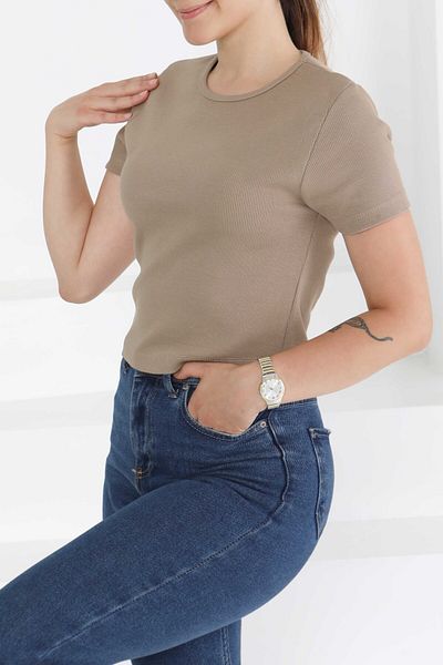 TOFİSA Short Sleeve Body Mink - 27418