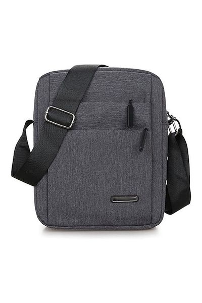dalimag Shoulder Bag with 3 External and Internal Pockets, Adjustable Strap, Gray,