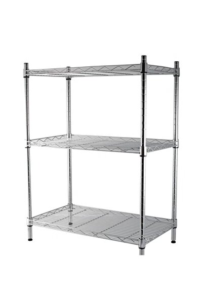rexa وحدة رفوف سلكية صغيرة من كيان بثلاث طبقات، فضية، 9 سم