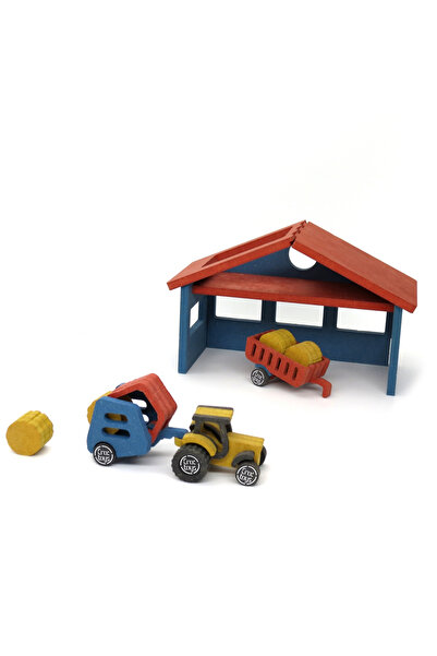 Croc toys Set de construcții Ferma lui Nathan cu tractor, jucării crocodil