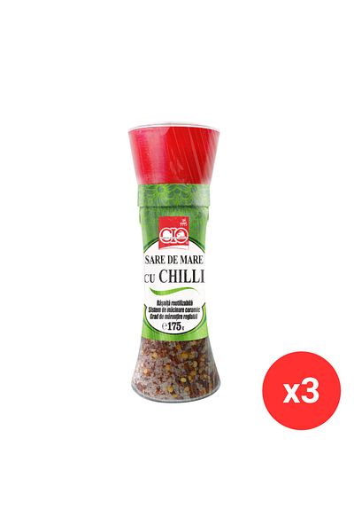 CİO Grinder -Sea Salt with Chilli 175g (Bundle of 3)