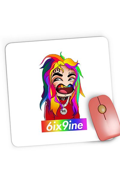 OEM Mousepad Gaming 6ix9ine Tekashi HipHop, 21x19 cm