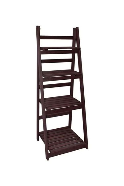 rexa 4-Tier Foldable Flower Pot Rack Stand Purple 120x55centimeter