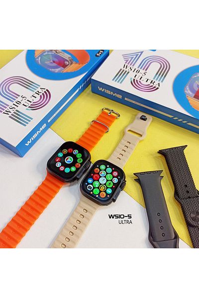 WISME WS10 SMART WATCH WITH 5 STRAP