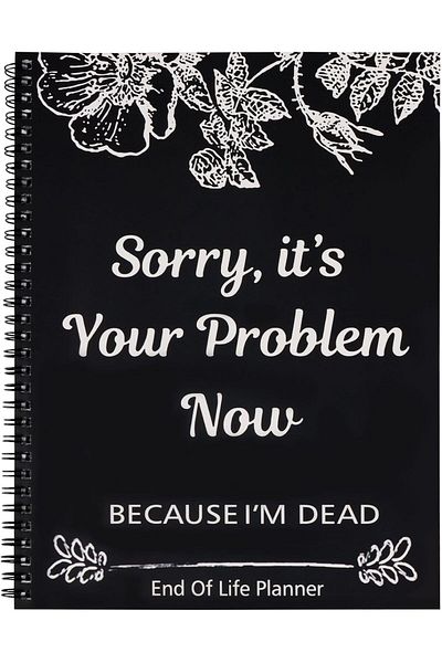 Choice 1pc 1pcCreative Notebook Simple End of Life Planner Notepad for Recording Final Wishes and End-of-li