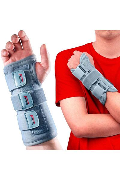 COOYA Wrist Brace Carpal Tunnel for Women Men,Adjustable Night Sleep Support Brace with Splints Right Hand