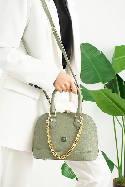 Just Polo Women's Medium Size Chain Detailed Adjustable Strap New Season Hand & Shoulder Bag 234076Mh