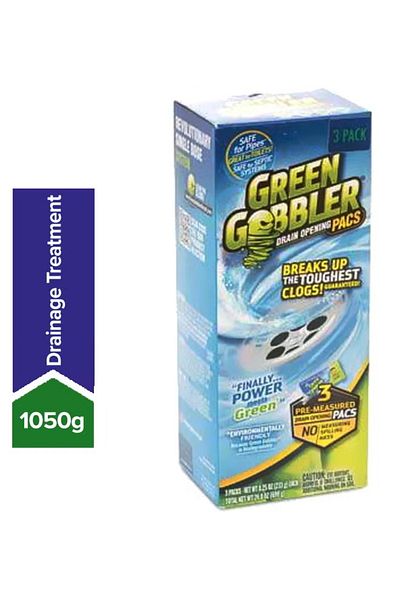 Green Gobbler Pack Of 3 Drain Opening Pacs 233grams