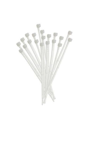ELEMATIC BRIDA PLASTIC 7.5x350 ALB 100BUC/PAC