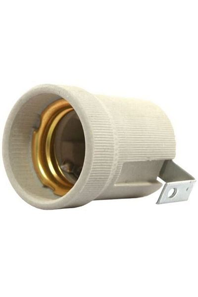 Spot E14 CERAMIC LIGHT HOLDER WITH THREAD