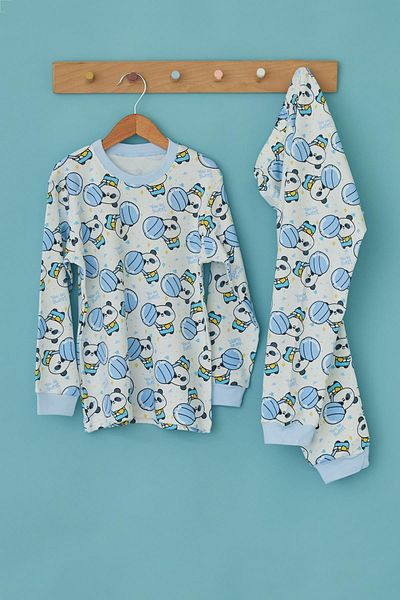 BONY SOCKS Boy's Panda Printed Pajama Set