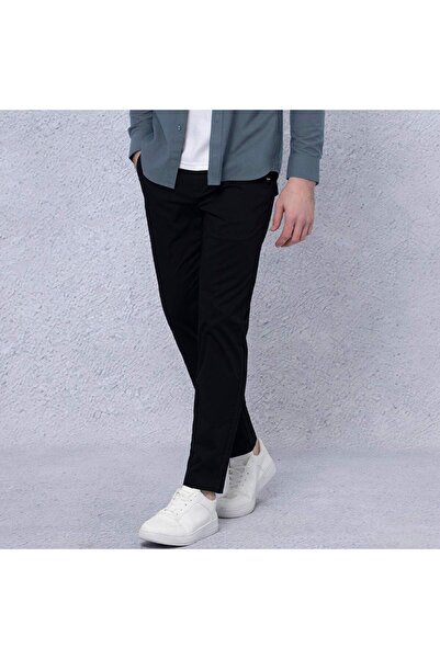 Giordano Men's Twill Mid Rise Khakis