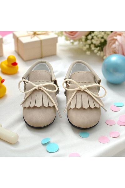 Çago kids Baby Loafer Shoes Ankle Hidden Lace-Up Adjustable