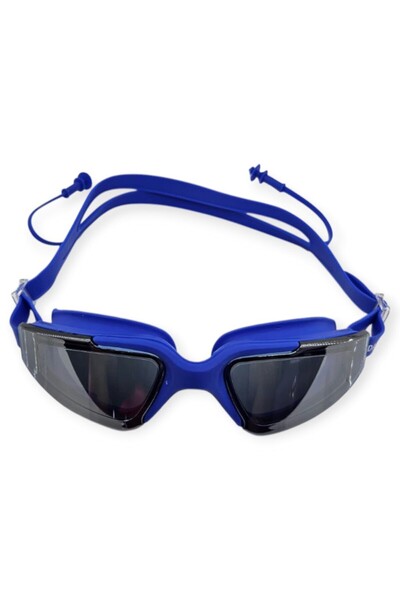 deryame Swimming Goggles with Silicone Earplugs Blue - 1710