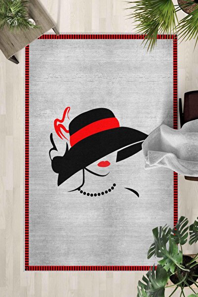 Monnhein Covor lavabil cu bază anti-alunecare – Covor modern cu imprimare dig...