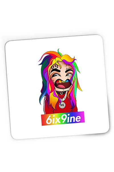 OEM Mousepad Gaming 6ix9ine Tekashi HipHop, 21x19 cm