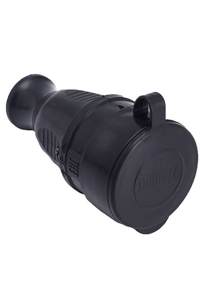 Bylion Priză Schuko portabilă din cauciuc IP44 16A 230V neagră