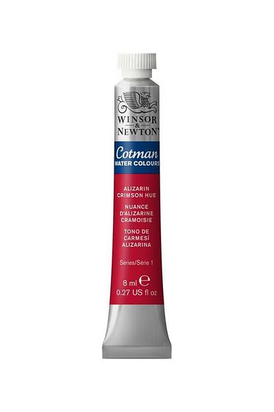Winsor Newton Cotman Water Colour – Alizarin Crimson Hue – 8 ml Tube – Rich & Transparent Pigment